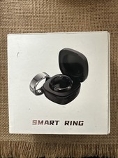 Smart Ring Fitness Tracker Size 8 w/ Charging Case USB-C Open Box - Gold Color