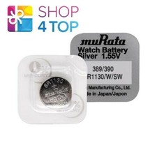 2 Murata 389 390 Sr1130/W/Sw Batteries Silver 1.55V Watch Battery 2026 1Pc New