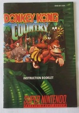 Super Nintendo Donkey Kong Country Instruction Manual