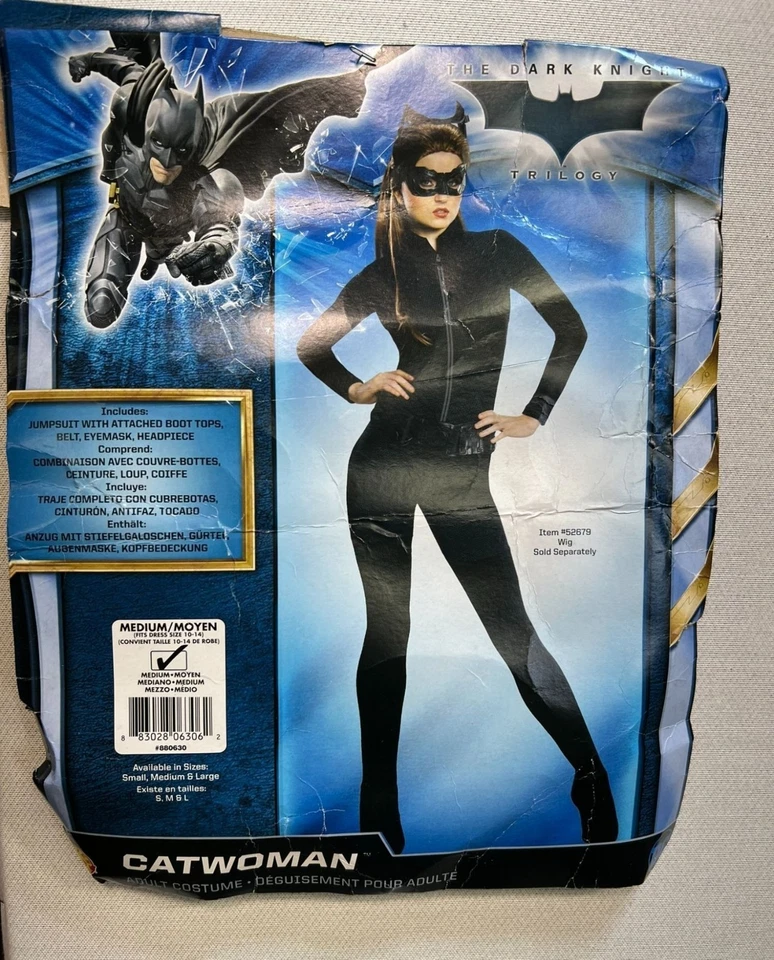 Disfraz Caballero Oscuro Trilogía Catwoman Adulto Mujer Mediano Negro Mono SOLO Foto 2 de 4