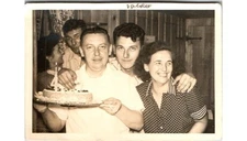 1950s German Birthday Photograph Family Celebration Post-War Era