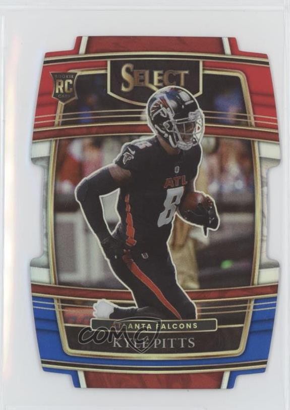 2021 Panini Select Concourse Red & Blue Prizm Die-Cut Kyle Pitts Rookie RC 0z2o