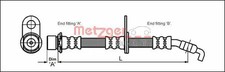 Flexible de frein Toyota COROLLA