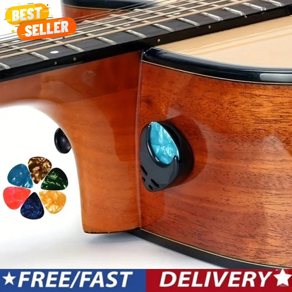 5/10pcs Guitar Pick Plectrum Set with Holder for Acoustic Electric Guitar 2