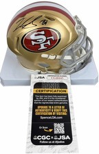 Isaac Guerendo signed Mini Helmet San Francisco 49ers Football