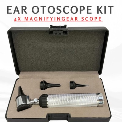 Diagnose Otoskop Kit Ohr Untersuchung Werkzeug 2 Halogen Lampen 3 Spekulum UK