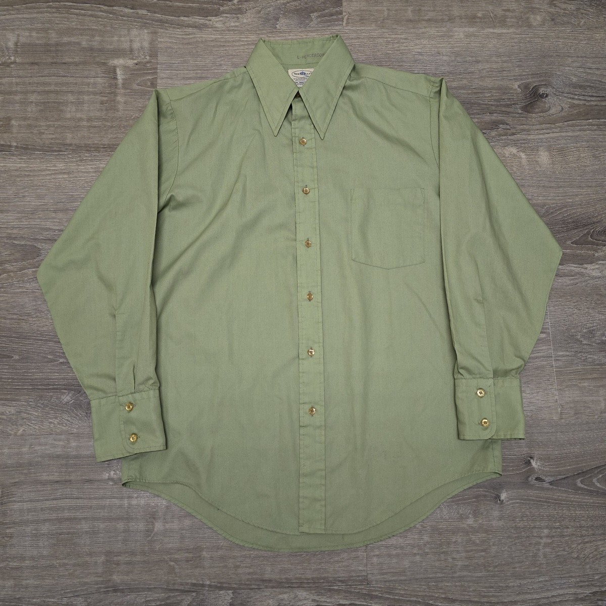 Vintage Towncraft Button Up Shirt JC Penney 60s 70s Penn Prest