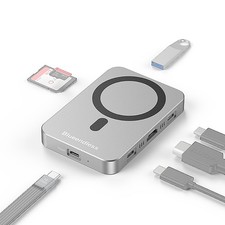 Magnetic HUB SSD Enclosure Case for M.2 NVMe 10Gbps Gen2 PCI-E 100W Charger