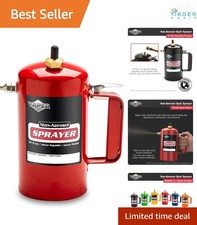 Refillable 32 oz Red Non-Aerosol Sprayer Safely Removes Propellants