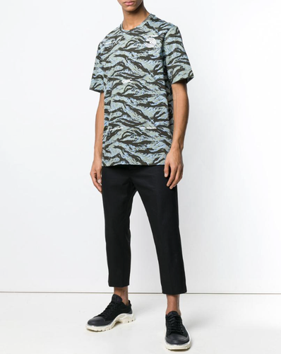 T-shirt da uomo OAMC Schule nera mimetica girocollo manica corta cotone SS 19 taglia XXL - Foto 2 di 12