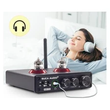 TUBE-T5C Bluetooth 5.0 Tube Preamplifier 6*1N Treble Bass Tube USB DAC Decoder