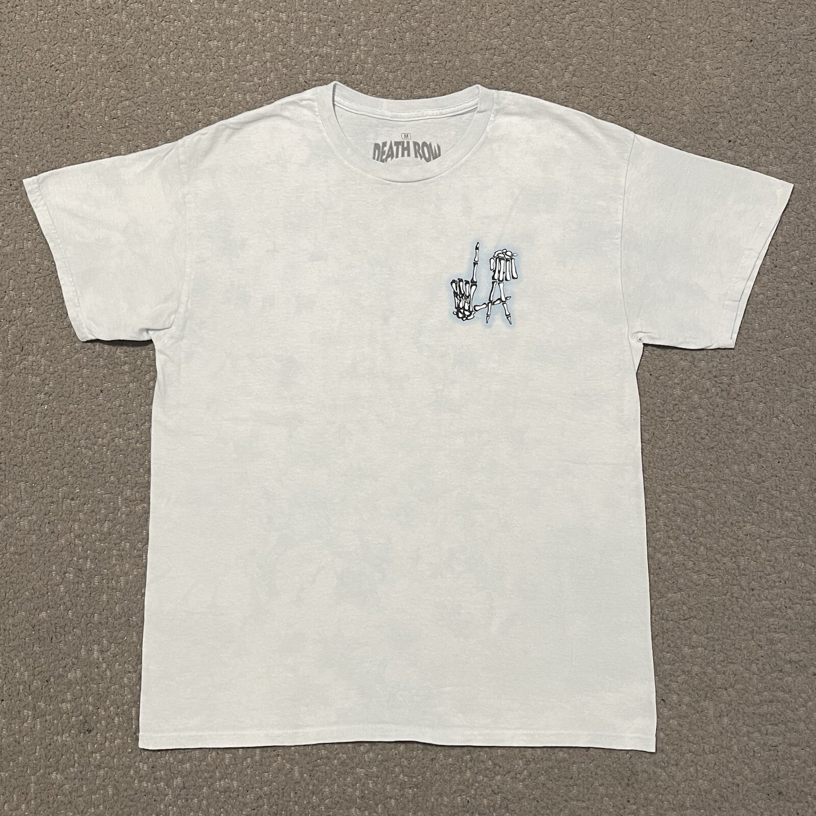 FILA T shirt Death Row Records uomo M bianca Welcome to LA 1991 maglietta manica corta