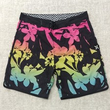 Hurley Phantom Board Shorts Mens 30 Hawaiian Swim Trunks Surfing Colorful Pocket