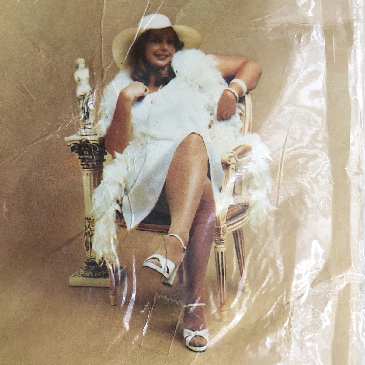 Vintage 80s TARGET Maxi SHEER Nylon PANTYHOSE Brandy SIZE Average