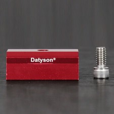 Metal base of telescope accessories equipped with a 1/4-inch thread.