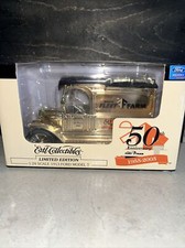 GOLD 1913 Ford Model T Van Die Cast Bank 50th Anniversary Edition ERTL
