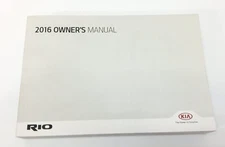 2016 KIA RIO Factory Original Glovebox Owners Manual Book Portfolio