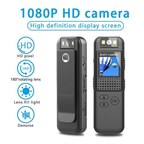 HD 1080P Wi-Fi Video Recorder DVR IR Night Cam Camcorder Mini Body Police Camera