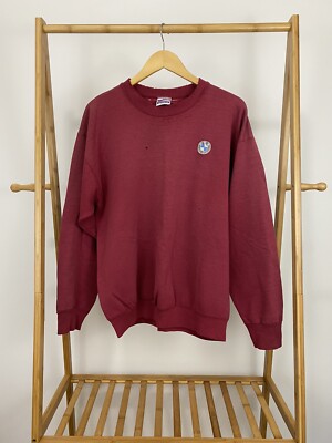 VTG BMW Car Racing Gradient Sun Faded Thin Soft Crewneck Sweatshirt Size XL