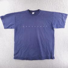 VINTAGE Rugged Sweats Shirt mens XL Nantucket Made in USA Blue Short Sleeve