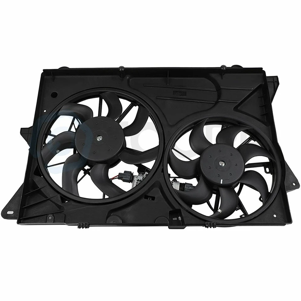 Radiator Condenser Cooling Fan Assembly For 2010-2012 Ford Flex Lincoln MKT Foto 2 de 4