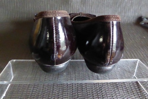 Roberto DURVILLE ballerines Bouts pointus cuir vernis marron T 39 made italy - Picture 4 of 8