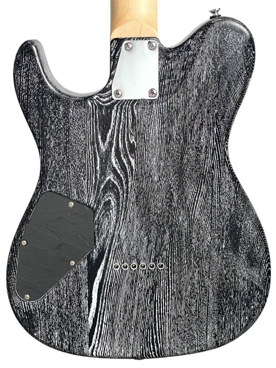 GrassRoots G-THROBBER-DX 2023 Black in White Electric Guitar