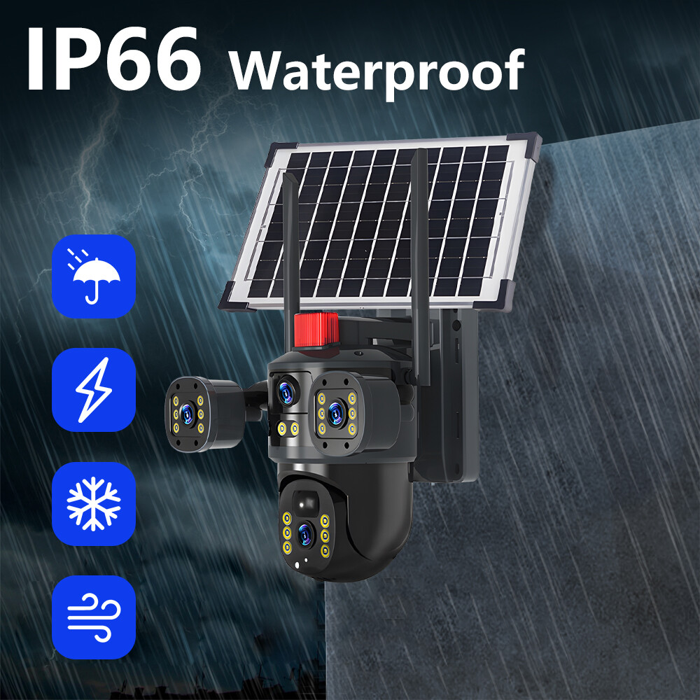 Solar Battery Powered Home Security Camera Outdoor Wifi Wireless