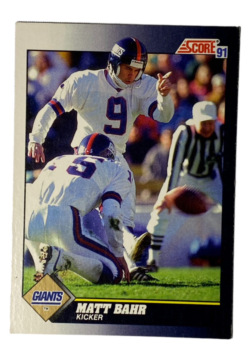 1991 Score Matt Bahr #481