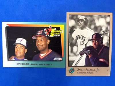 Sandy Alomar Jr 1992 Fleer Super Star Specials & 1992 Leaf Studio - Indians