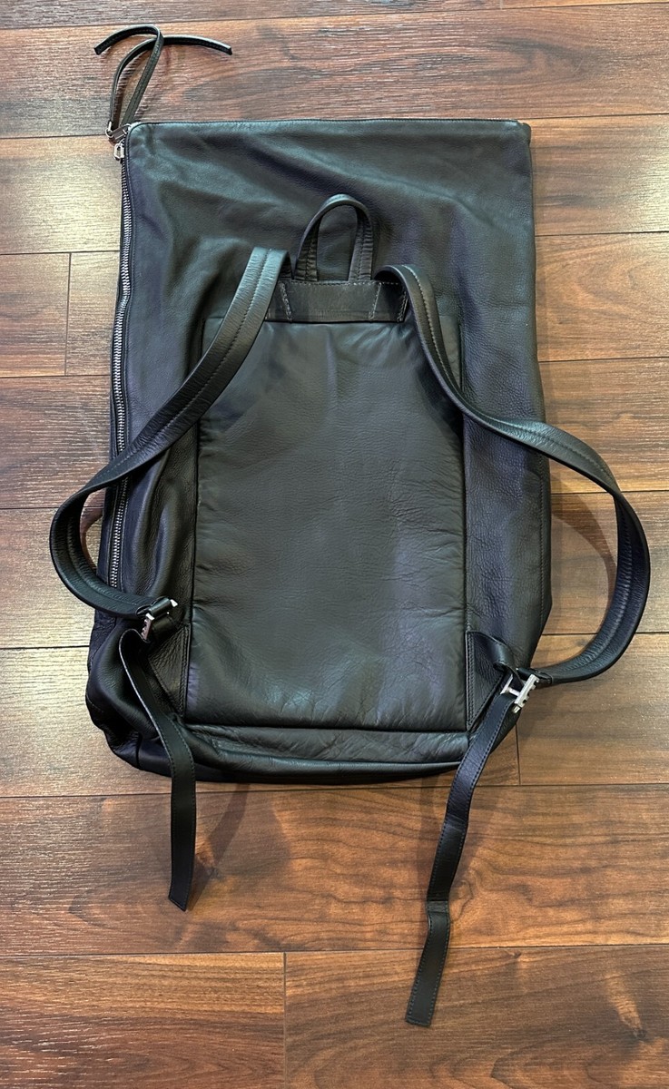 Rick Owens, the OG black cargo leather backpack | eBay