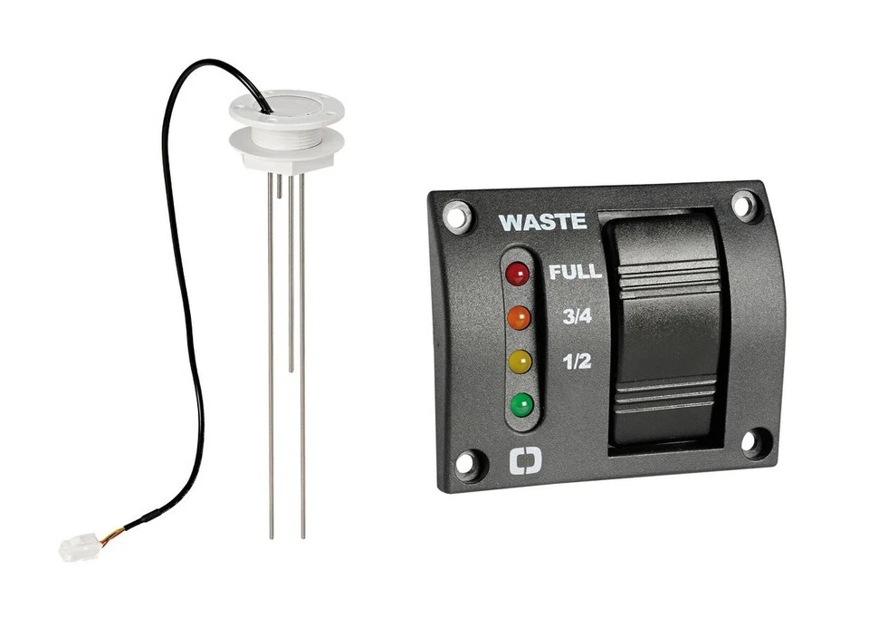 Fäkalientankanzeige mit Geber 12V & 24V Fäkalientank Bootstoilette Grauwasser