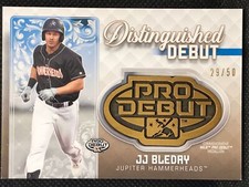 2020 TOPPS PRO DEBUT BASEBALL  J J Bleday RC DISTINGUISHED MEDALLION GOLD #29/50