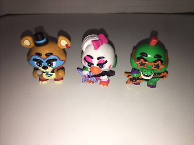 Five Nights At Freddy s Funko Mystery Minis Lot Of 3 Figures Security Breach