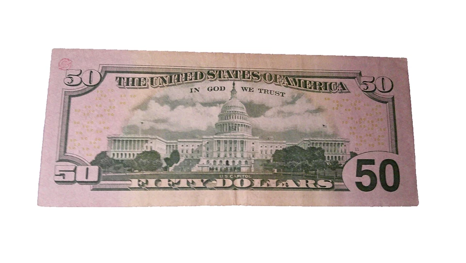 REPEATER  $50 FEDERAL RESERVE NOTE CRISP REPEATER-REPEATER  EG 4899 4899 A - Image 4 of 4