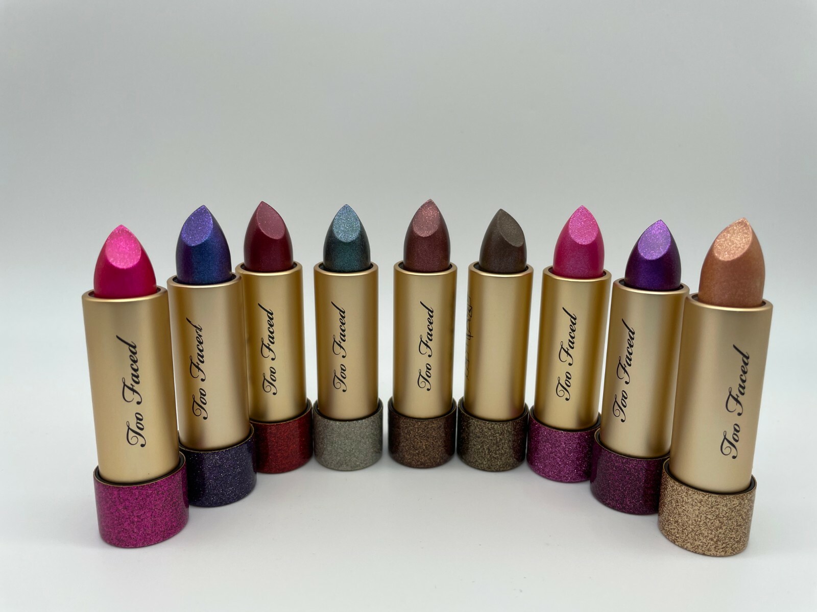 too faced metallic sparkle lipstick