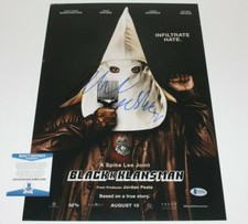 JOHN DAVID WASHINGTON SIGNED 'BLACKKKLANSMAN' 12x18 MOVIE POSTER BECKETT COA