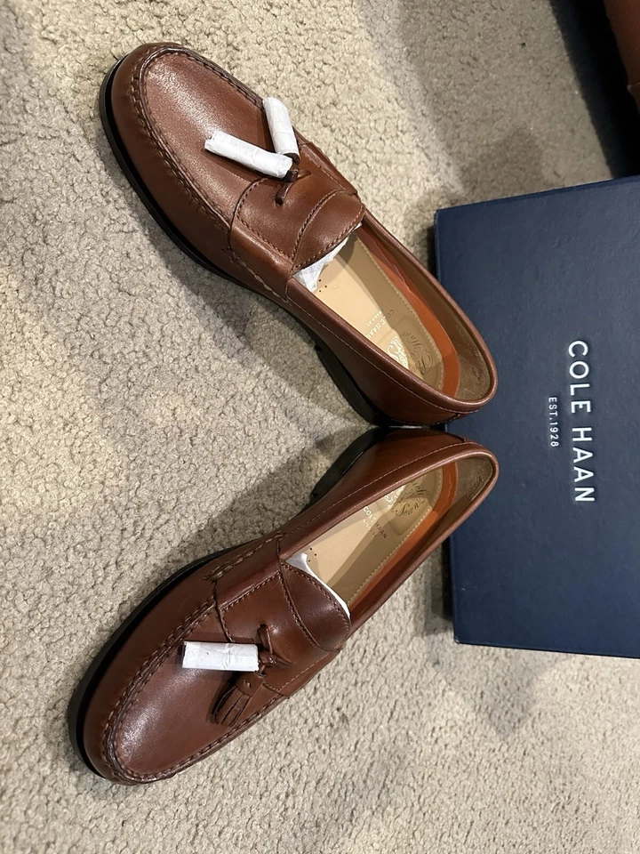 Cole Haan - Mocasín Pinch Grand Tassel - Papaya - Para hombres Talla 8 - Totalmente Nuevo En Caja Foto 3 de 4