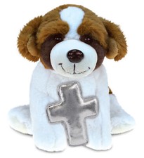 PLUSH CROSS - SUPER SOFT PLUSH - ST. BERNARD DOG