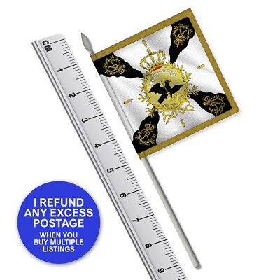 Preußische Napoleonische Kriegsfahne Flagge (Qualitätsvinyl) Maßstab 1:32 Britains Style