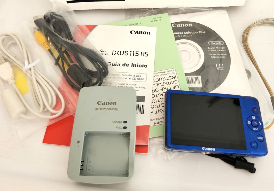 Canon PowerShot ELPH 100 HS / IXUS 115 HS 12.1MP Digital Camera Blue