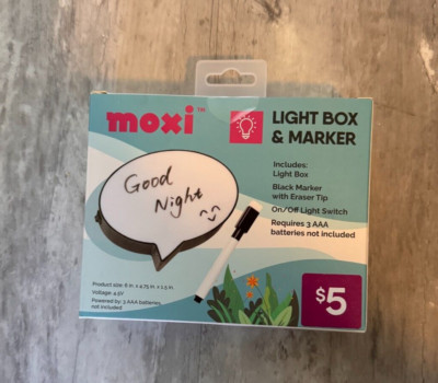 Moxi Light Box & Marker Speech Box Message Mini Home Decor Board Gift Write Note
