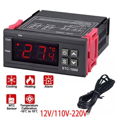 Digital Temperature Controller STC-1000 12V/110-220V Thermostat Thermoregulator