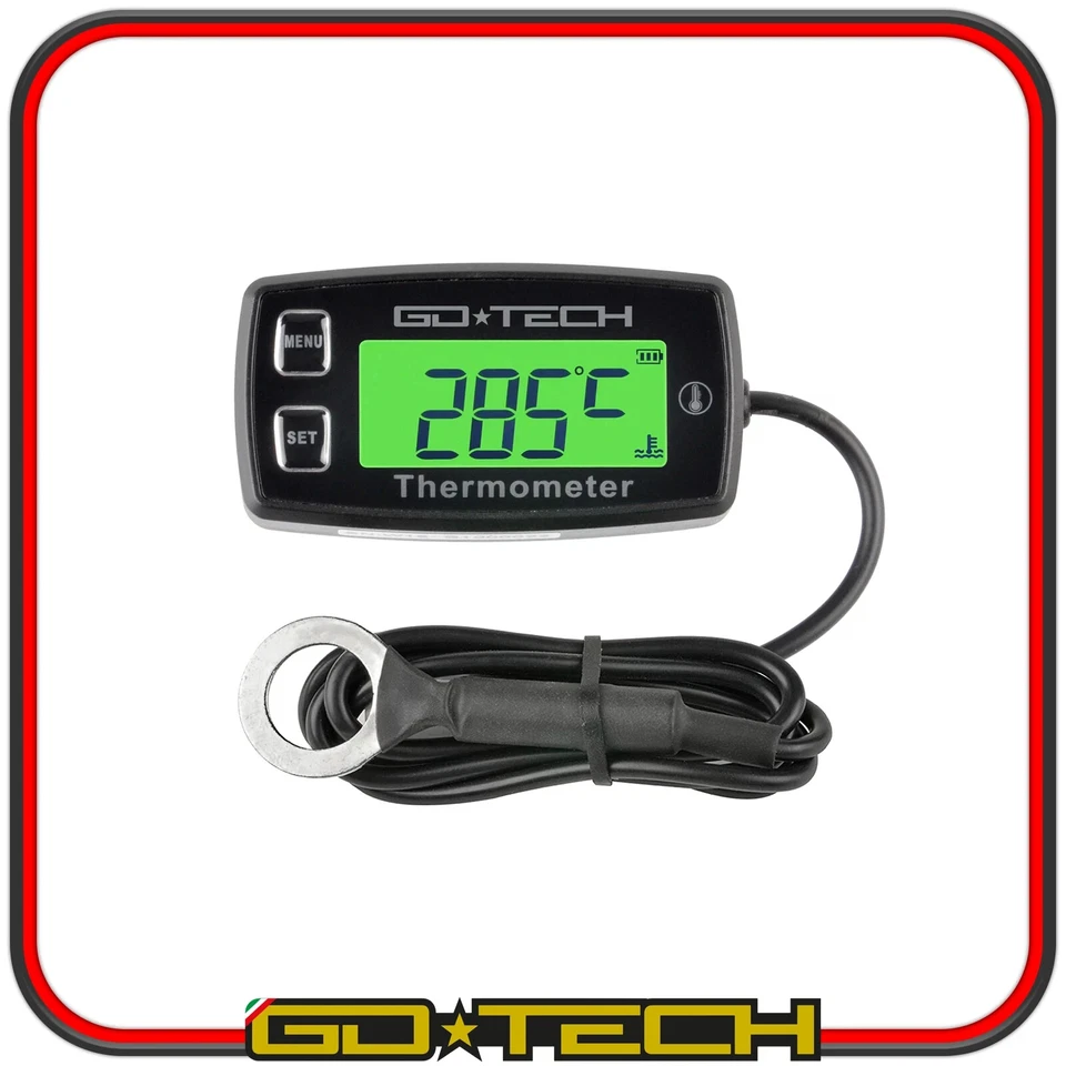 TERMOMETRO DIGITALE MOTO GdTech SENSORE TEMPERATURA MOTORI RAFFREDDATI ad ARIA