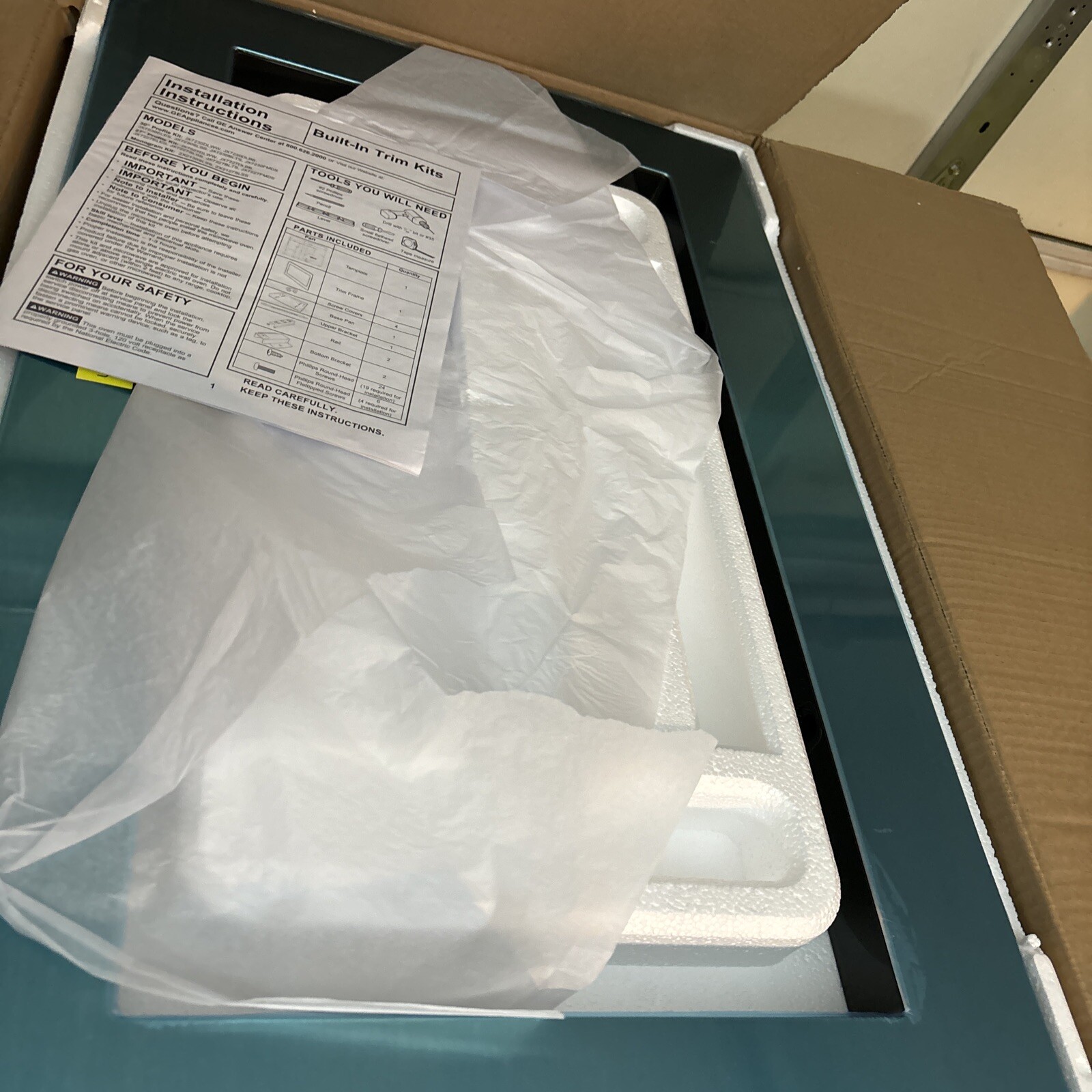 GE JX7230SLSS 30" Trim Kit Microwave Oven Trim Kit Stainless Steel