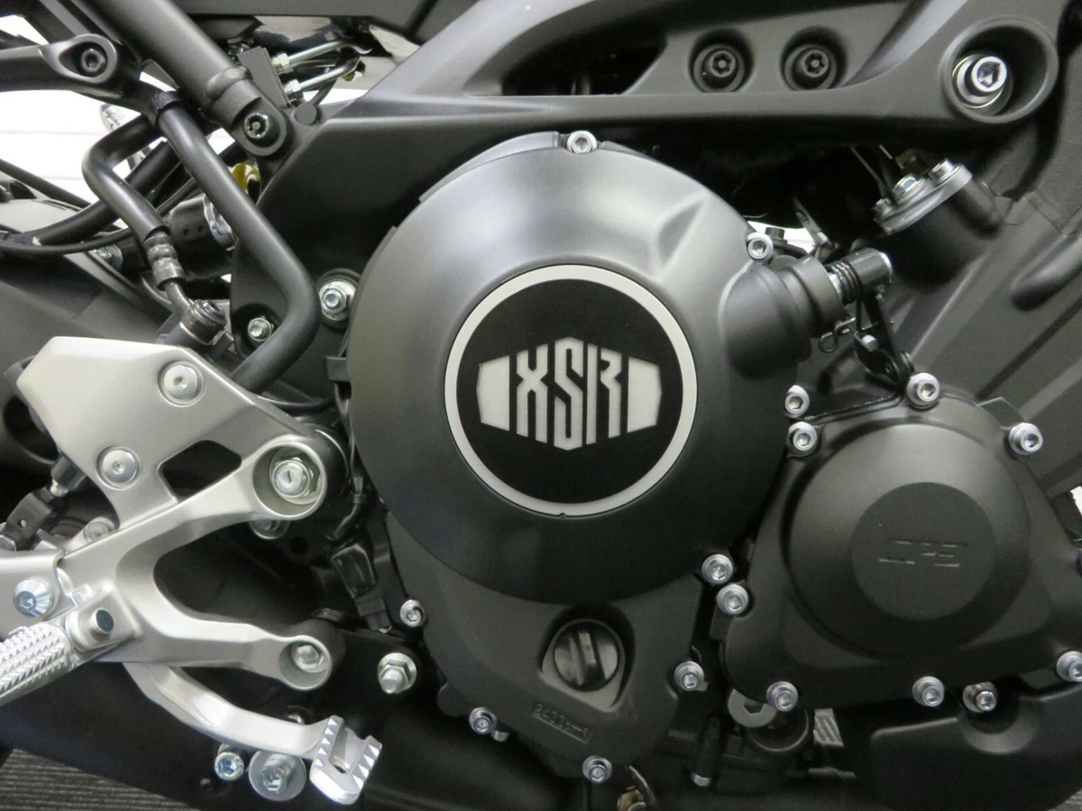 Yamaha XSR 900 Powder Coated Black Clutch Cover Top SELF ADHESIVE