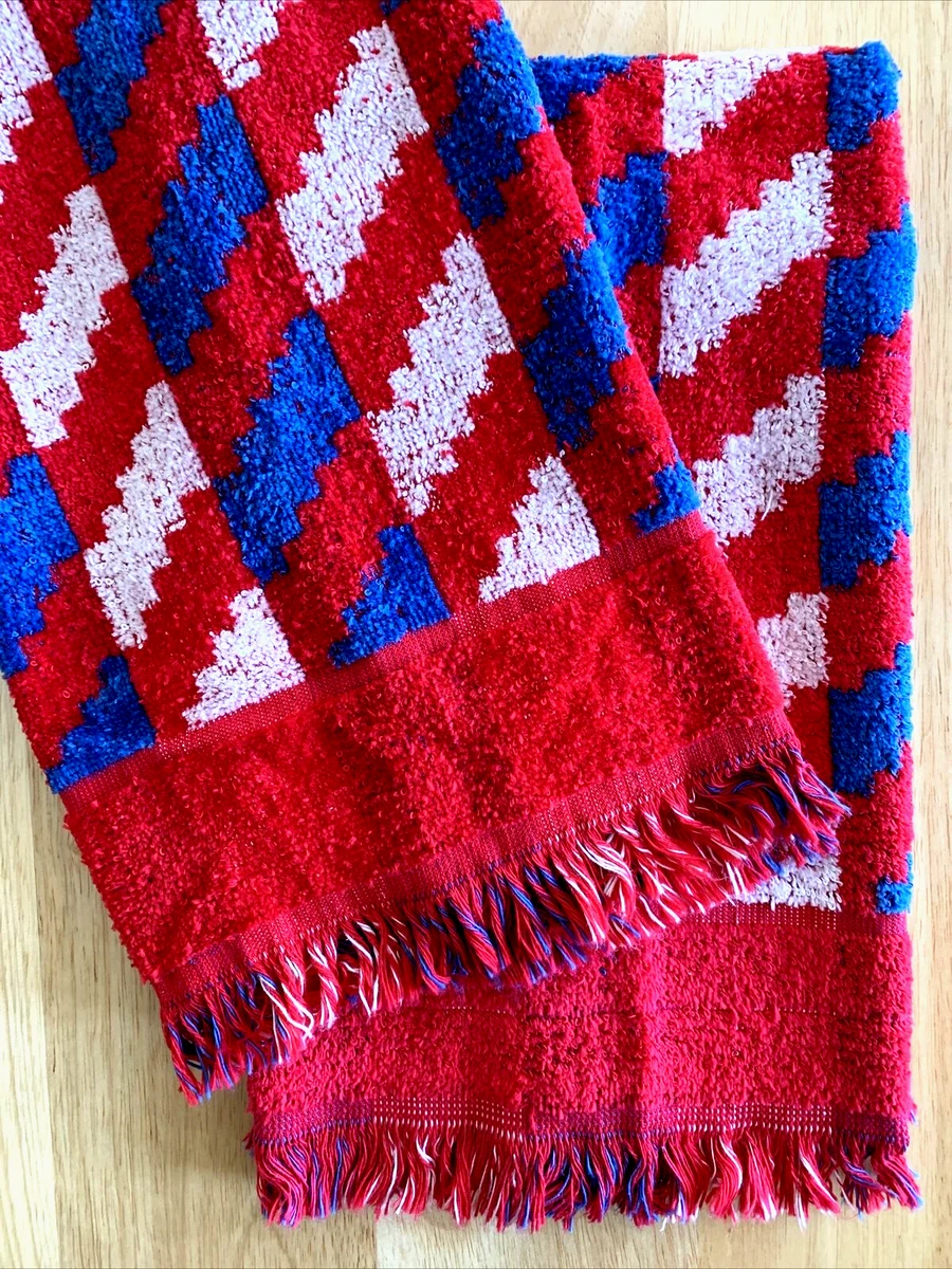 Red white and cheap blue hand towels