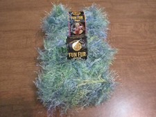 LION BRAND FUN FUR PRINTS CITRUS LOT OF 3