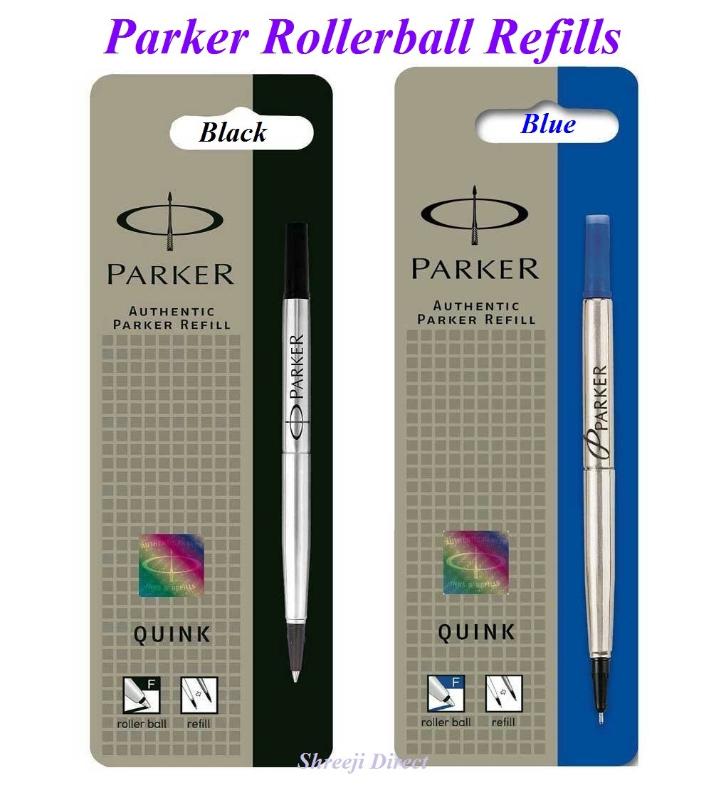 Genuine Parker BALL POINT / ROLLERBALL Refill Medium Fine BLACK /BLUE UK - Foto 11