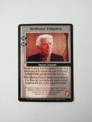 William Edgars - Psi Corps - B5 Babylon 5 CCG Rare NM